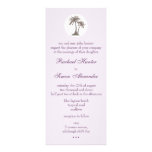 Palm Tree Beach Wedding Invitiation -slim Invites