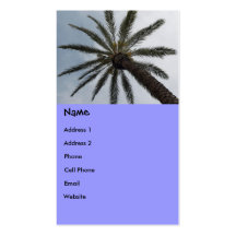 Palm Tree Business Card Template