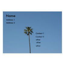 palm tree business card templates