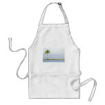 Palm tree by a swimming pool aprons