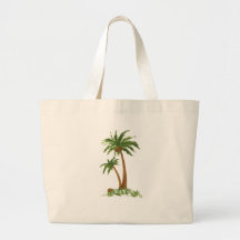 PALM TREE CANVAS BAGS
