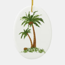 PALM TREE CHRISTMAS TREE ORNAMENT