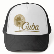 Palm Tree Cuba Trucker Hat