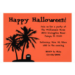 Palm Tree Halloween Party Invitations