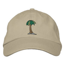 Palm Tree Hat Embroidered Baseball Caps