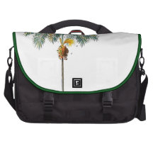 Palm Tree Laptop Messenger Bag