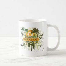 Palm Tree Mexico Mugs