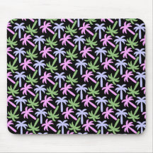 palm tree pattern mouse mat