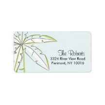 Palm Tree Return Address Labels.
