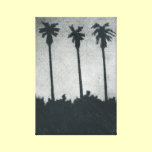 Palm Tree Silhouette canvas prints