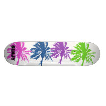 PALM TREE SK8 CUSTOM SKATEBOARD