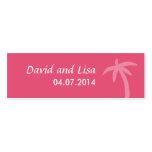 Palm Tree Small Tag - Watermelon Business Card Template