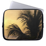 Palm tree sunset laptop sleeve