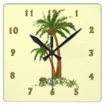 Palm Tree Wall Clock