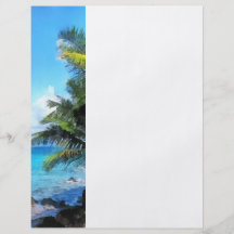 Palm Trees and Beach St. Thomas VI Custom Flyer