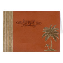 Palm Trees Birthday Card