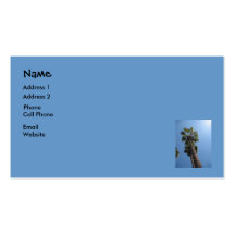 palm trees business card