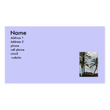 palm trees business card