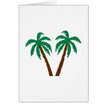 Palm trees card