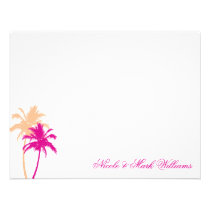 Palm Trees Custom Flat Thank You Cards invitations