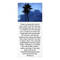 Palm Trees in the Blue Sky rack cards