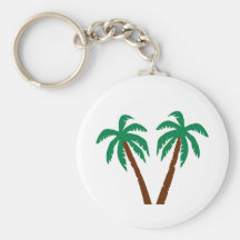Palm trees key chain