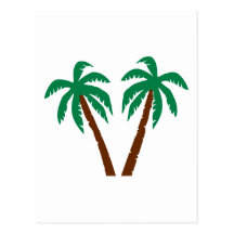 Palm trees postcards