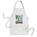 Palm Trees & Sailboat Aprons