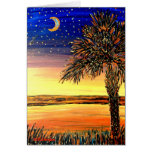 Palmetto Sunset Greeting Card