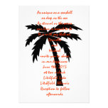 palmier cartons d'invitation