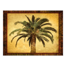Palmier vintage - modèle customisé tropical photographies d’art
