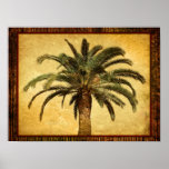 Palmier vintage - modèle customisé tropical poster