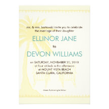Palms Wedding Invitation