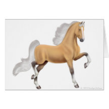 Palomino American Saddlebred Greeting Card