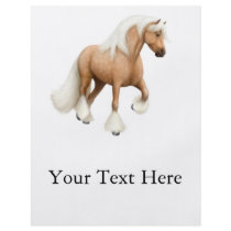Palomino Gypsy Cob Horse Flyer