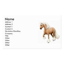 Palomino Gypsy Horse Business Card