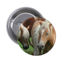 Palomino Herd Round Button