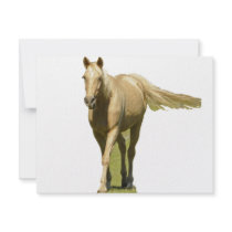 Palomino Horse Personalized Invite