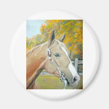 Palomino, Horse pastel Magnet