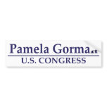Pamela Gorman U.S. Congress Bumper Stickers