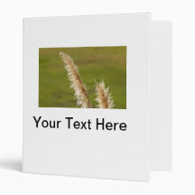 Pampas Grass 3 Ring Binder