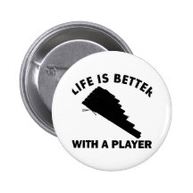 Pan Flute Vector designs Pinback Button