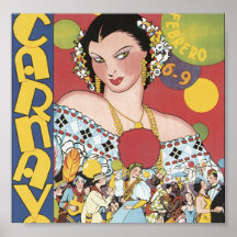 Panama Carnaval 1937 Poster