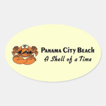 Panama City Beach Crab Sticker
