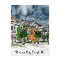Panama City Beach Florida tropical art gifts Postcard