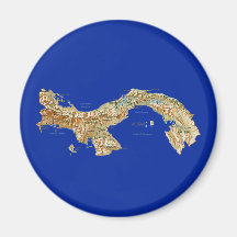 Panama Map Magnet