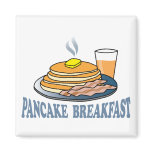 Pancake Bacon Juice Fundraiser Magnets