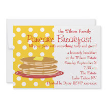 Pancake Breakfast Personalized Announcement
