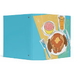 pancake breakfast notebook vinyl binder