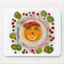 PANCAKE FACE DIETITIAN MOUSE PAD